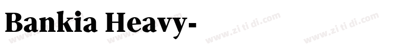 Bankia Heavy字体转换 Bankia Heavy字体转换